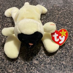 Ty Beanie Babies Baby Chops the Cute Lamb PVC Rare Vintage Collectible Plush Fun